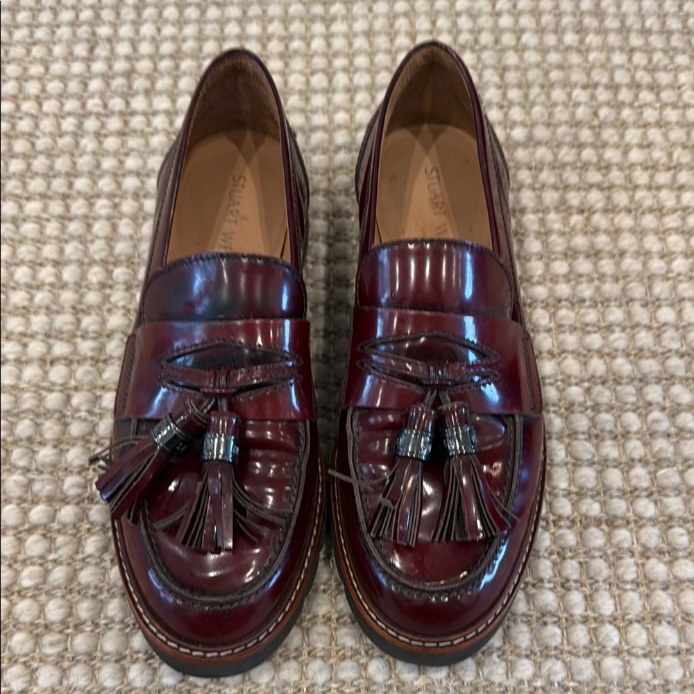 Stuart weitzman Brown Leather Loafers